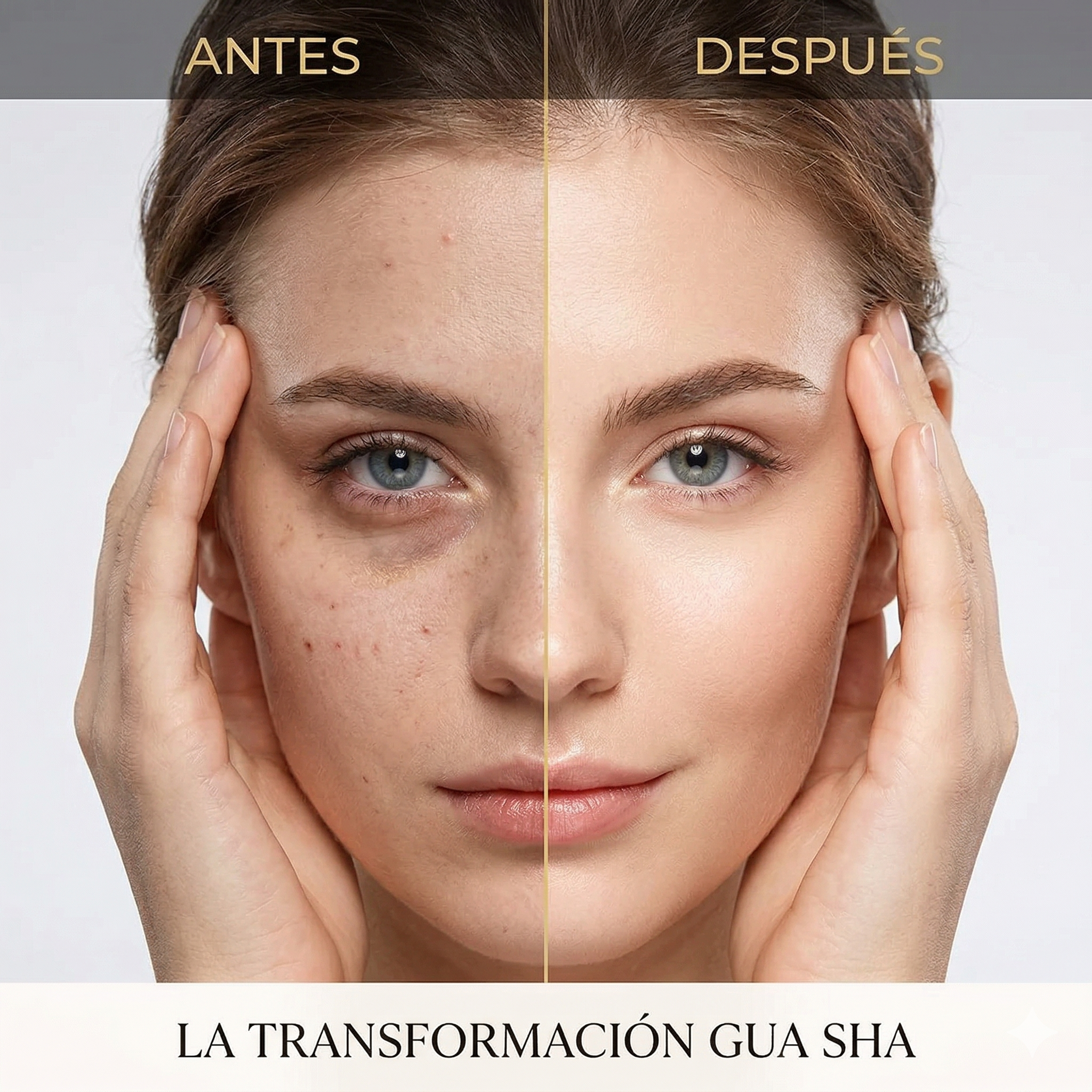 Gua Sha corazón masajeador facial natura