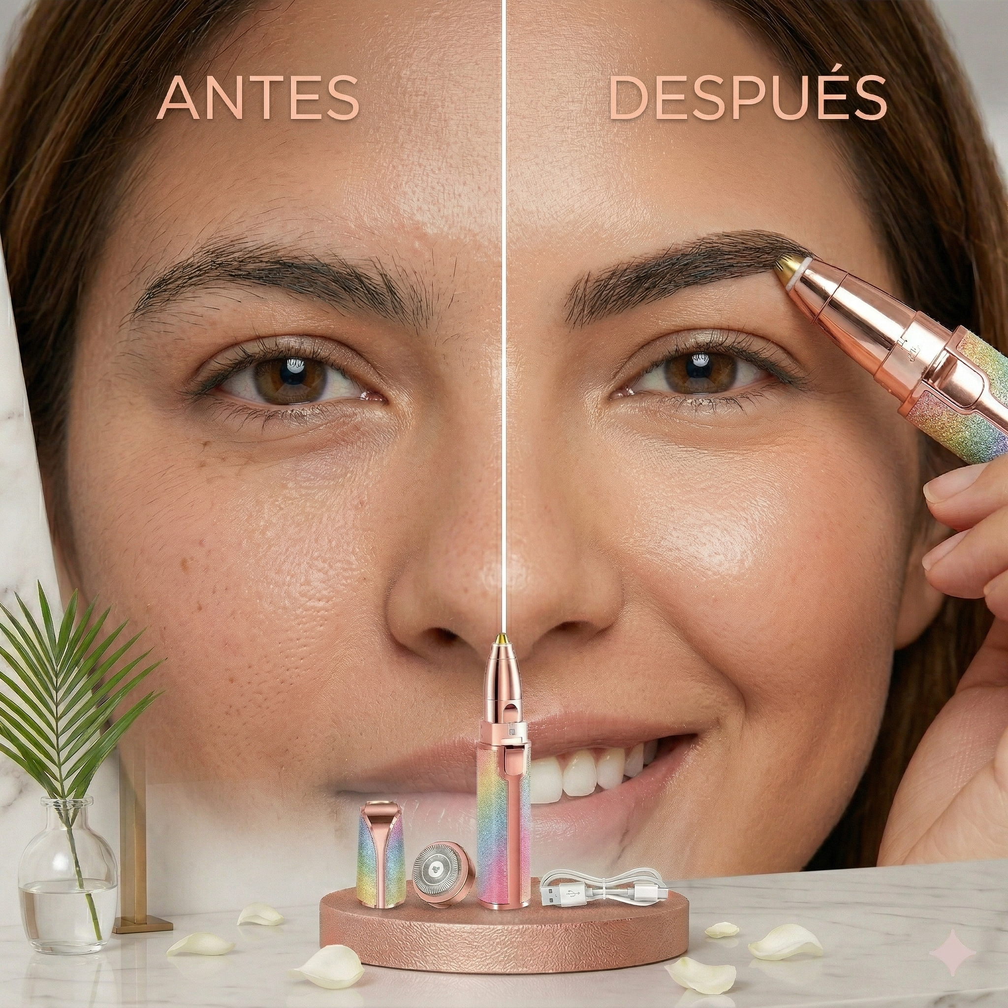 DEPILADORA ELECTRICA 2 EN 1 FACIAL