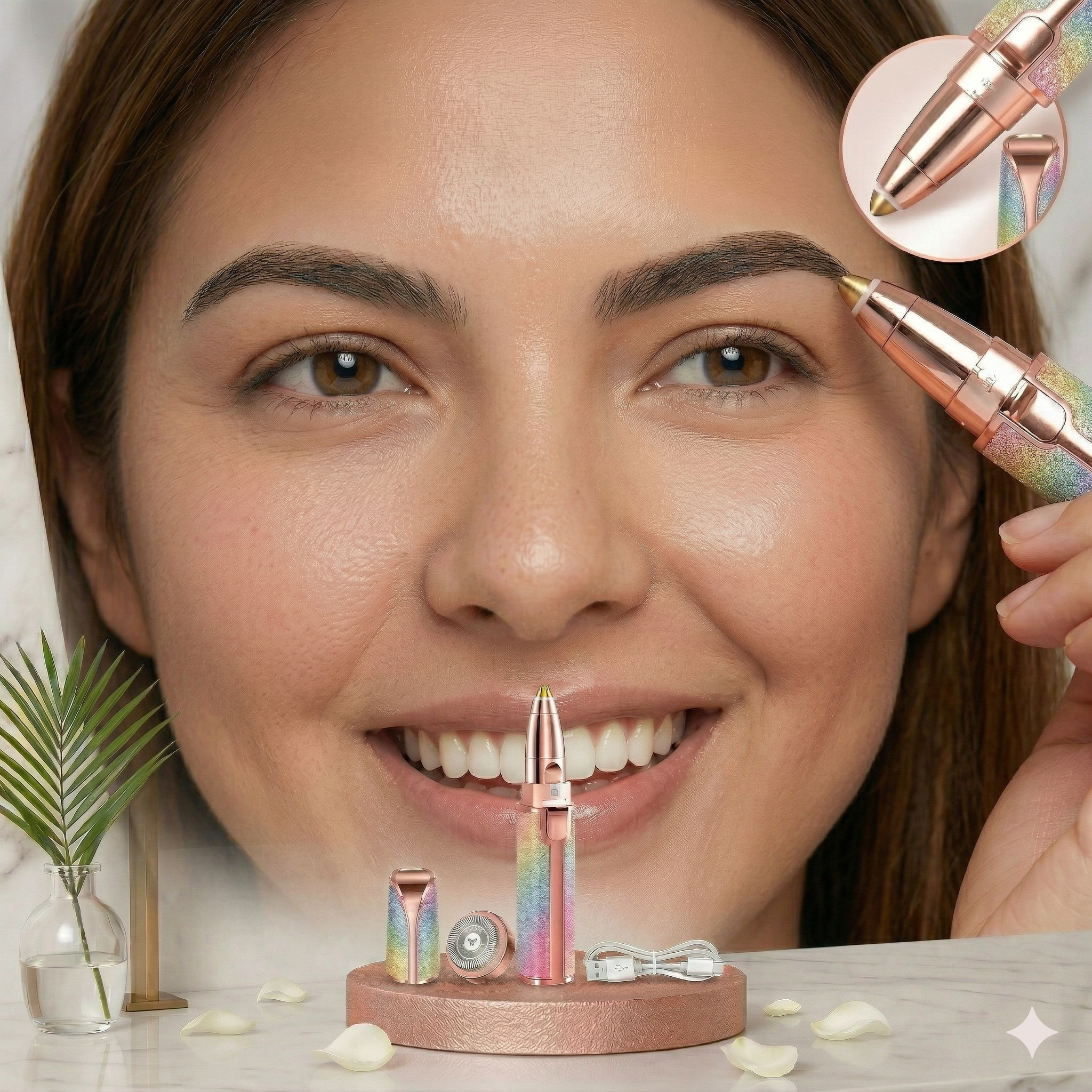 DEPILADORA ELECTRICA 2 EN 1 FACIAL