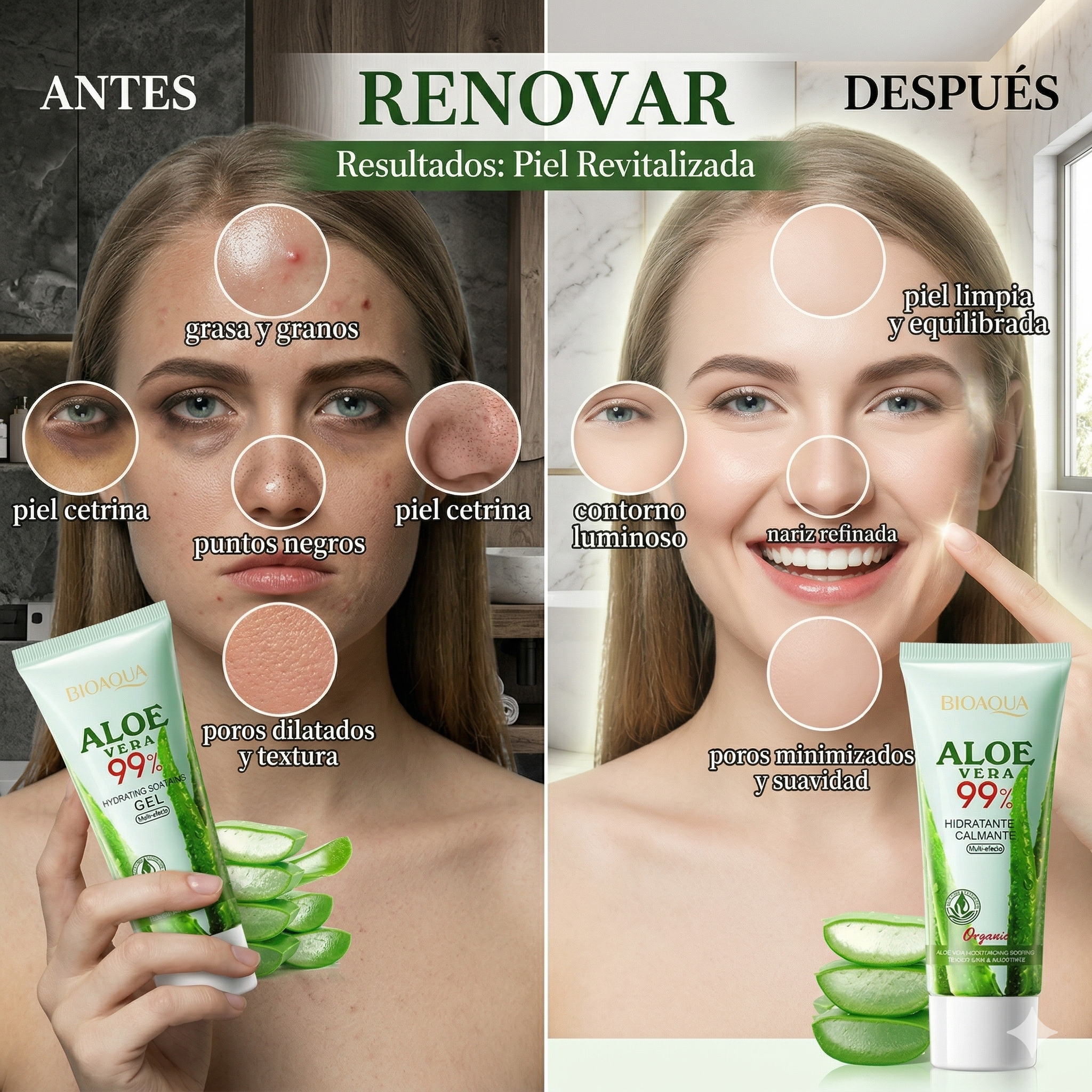 GEL DE ALOE VERA BIOAQUA - BIOTEZ