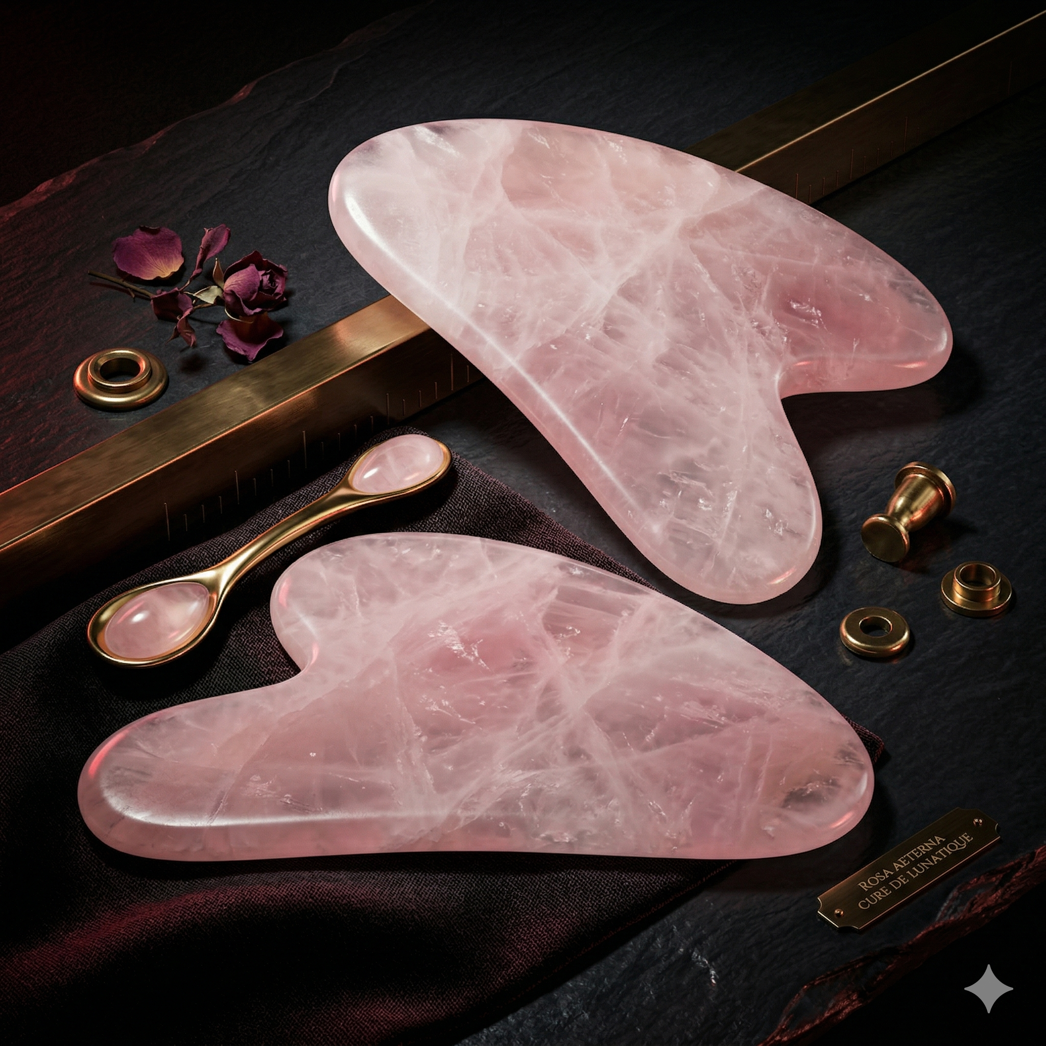 Gua Sha corazón masajeador facial natura